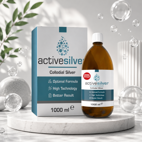 Active Silver Kolloidal Gümüş Suyu 25 PPM 1000 ml