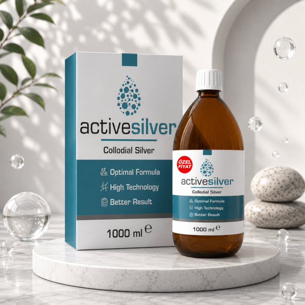 Active Silver Kolloidal Gümüş Suyu 40 PPM 1000 ml