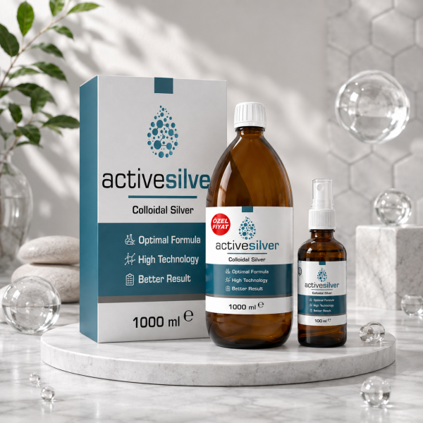 Active Silver kolloidal Gümüş Suyu 100 Ppm + Gümüş Suyu Sprey Bundle