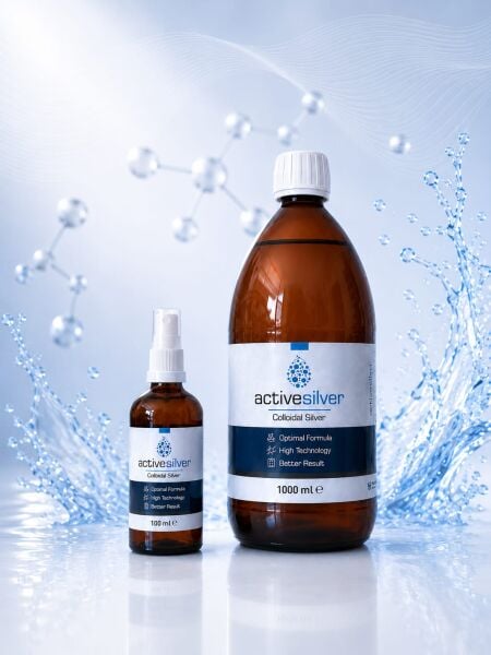 Active Silver kolloidal Gümüş Suyu 150 Ppm + Gümüş Suyu Sprey Bundle